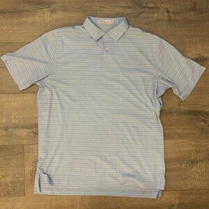 Peter Millar Blue Featherweight polo